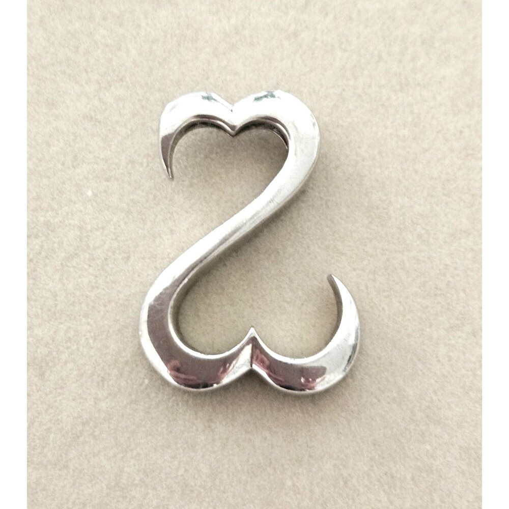 Jane Seymour Open Hearts Stamped .925 Sterling Silver Pendant